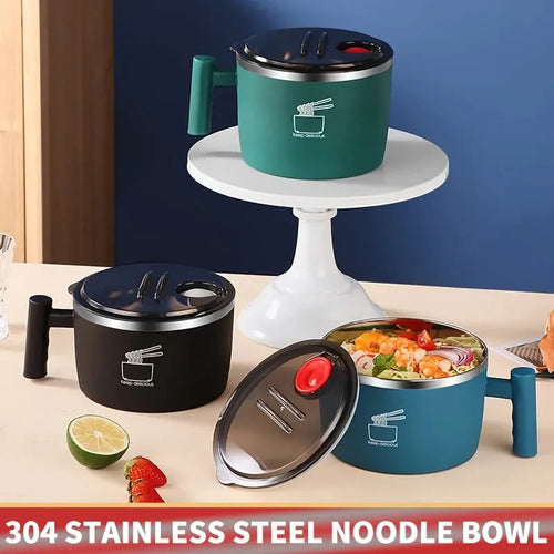 Premium Stainless Steel Multi-Function Noodle Bowl