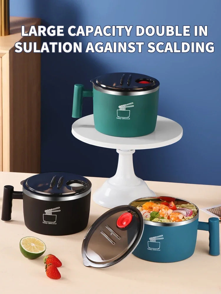 Premium Stainless Steel Multi-Function Noodle Bowl